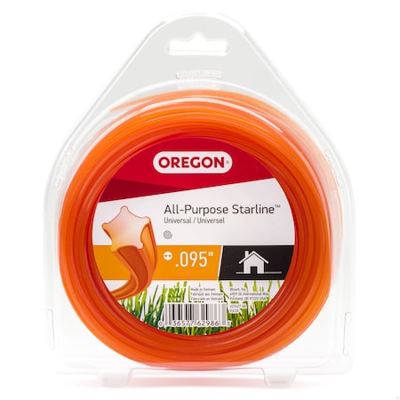Oregon Trimmer Line, All-Purpose Starline, Star Shape, 150 feet, .095 Diameter Line 619770